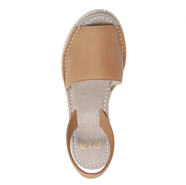 Carmen Cushioned Wedge in Nut