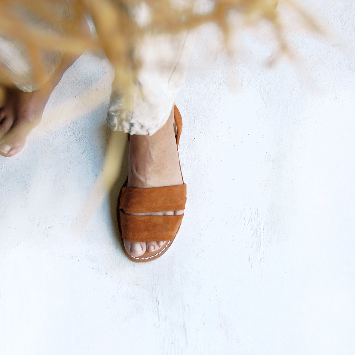 Almeria Avarcas Menorcan Sandals in Amber