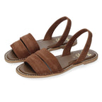 Almeria Avarcas Menorcan Sandals in Chocolate