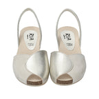Bicco Avarcas Cork Wedge in Pearl & Beige