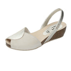 Bicco Avarcas Cork Wedge in Pearl & Beige