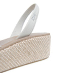 Carmen Cushioned Wedge in Cream