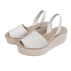 Carmen Cushioned Wedge in Cream