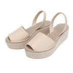 Carmen Cushioned Wedge in Sand