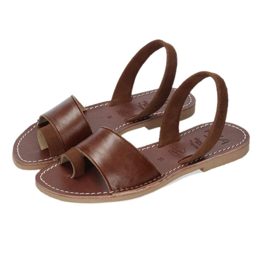 Costa Avarcas Menorcan Sandals in Choco