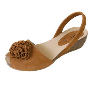 Adoria Cork Wedge in Camel