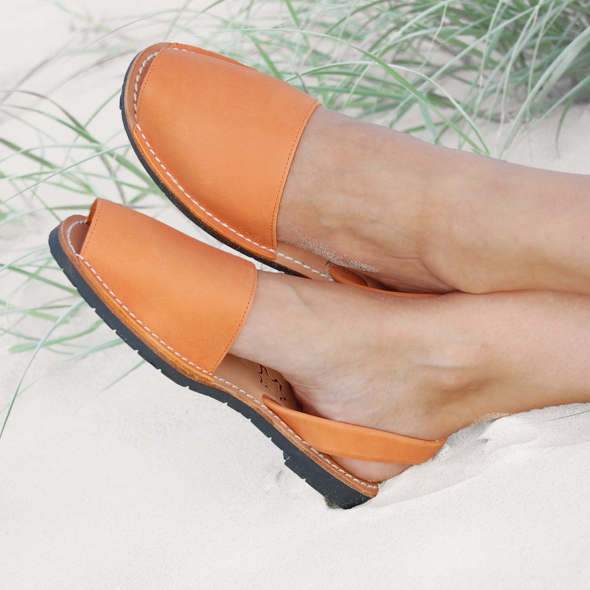 Avarcas Menorcan Sandals Morell in Orange