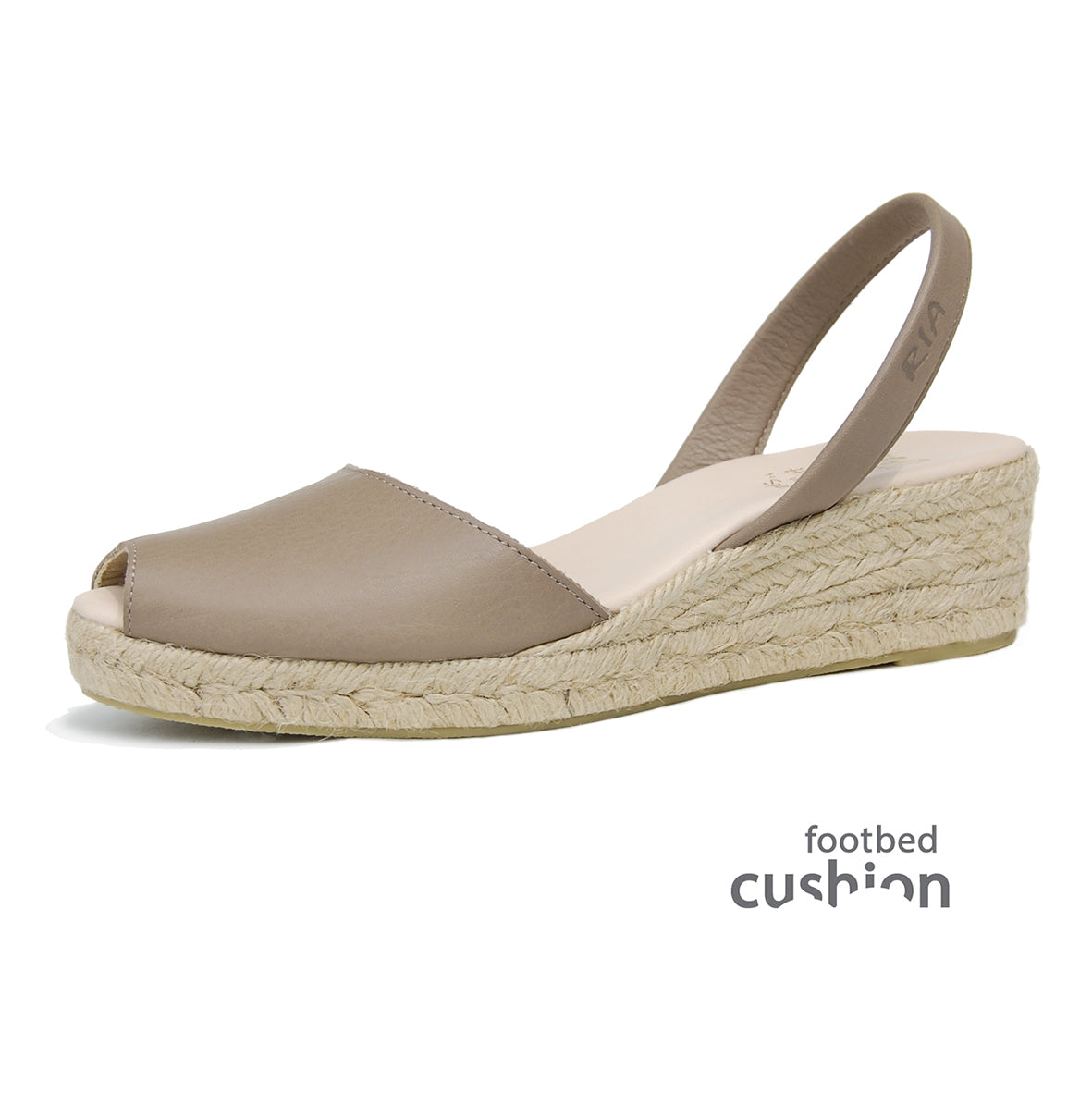 Prado Low Jute Wedge Espadrilles in Putty.