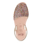 Joan Glitter Menorcan Avarcas Sandals in Confetti