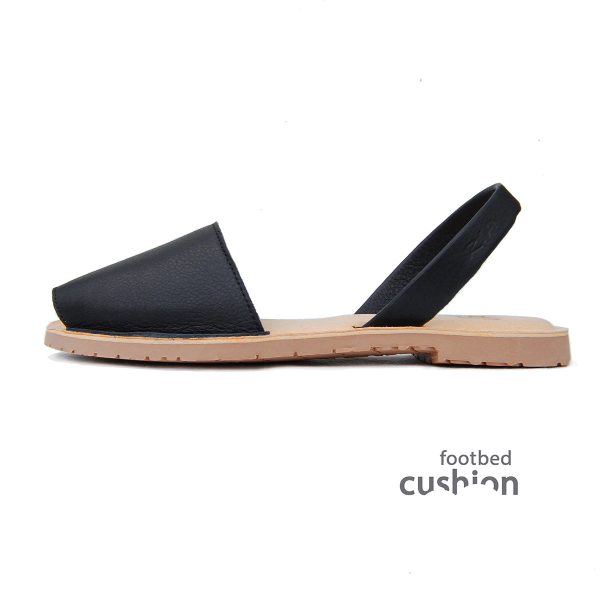 Sandal Avarcas from Ria Menorca Australia in Black with Comfortable Foot bed