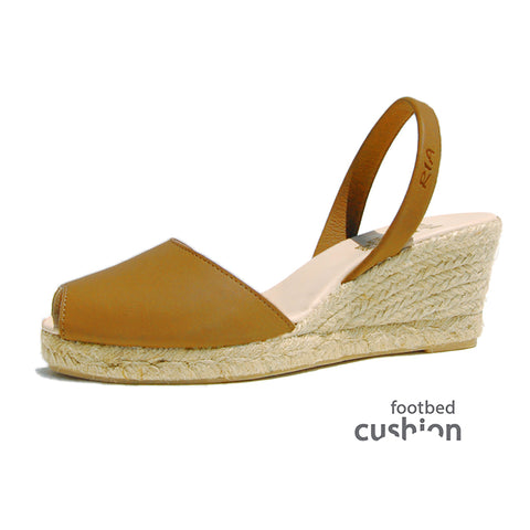 Avarcas Wedge Espadrilles Foro in Nut