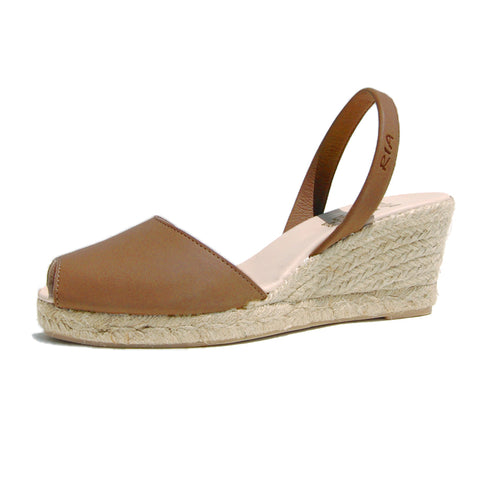 Avarcas Wedge Espadrilles Foro in Nut
