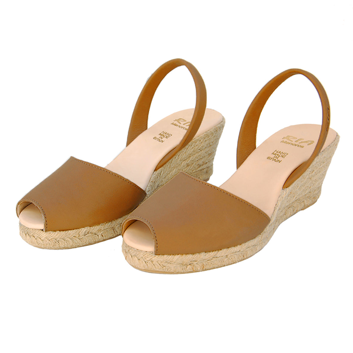 Avarcas Wedge Espadrilles Foro in Nut