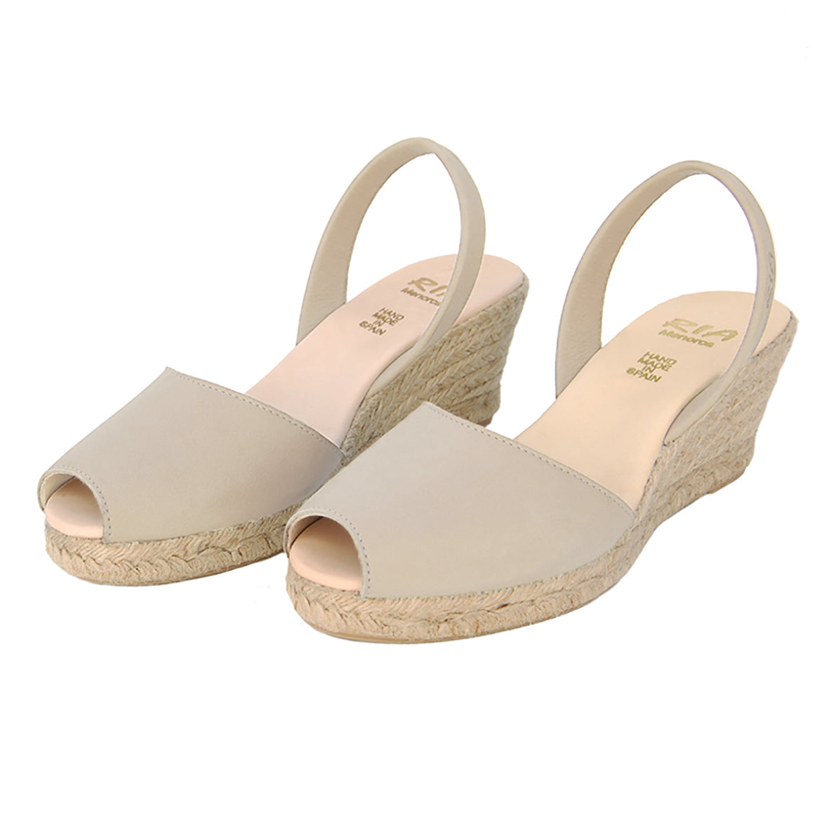 Avarcas Wedge Espadrilles Foro in Beige
