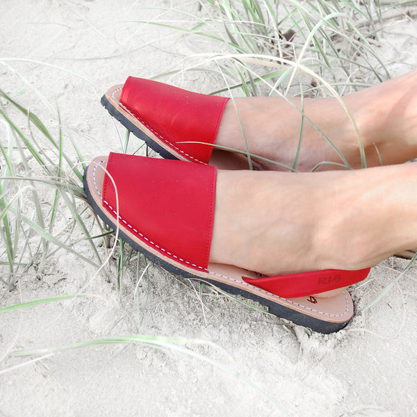 Avarcas Menorcan Sandals Morell in Red
