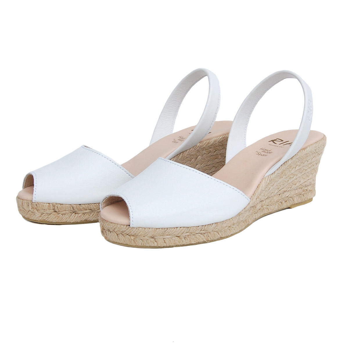 Avarcas Wedge Espadrilles Foro in White