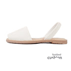 White Spanish Avarcas Sandal with Comfort Sole