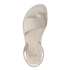 Roma Cushioned Avarcas Sandals in Cream