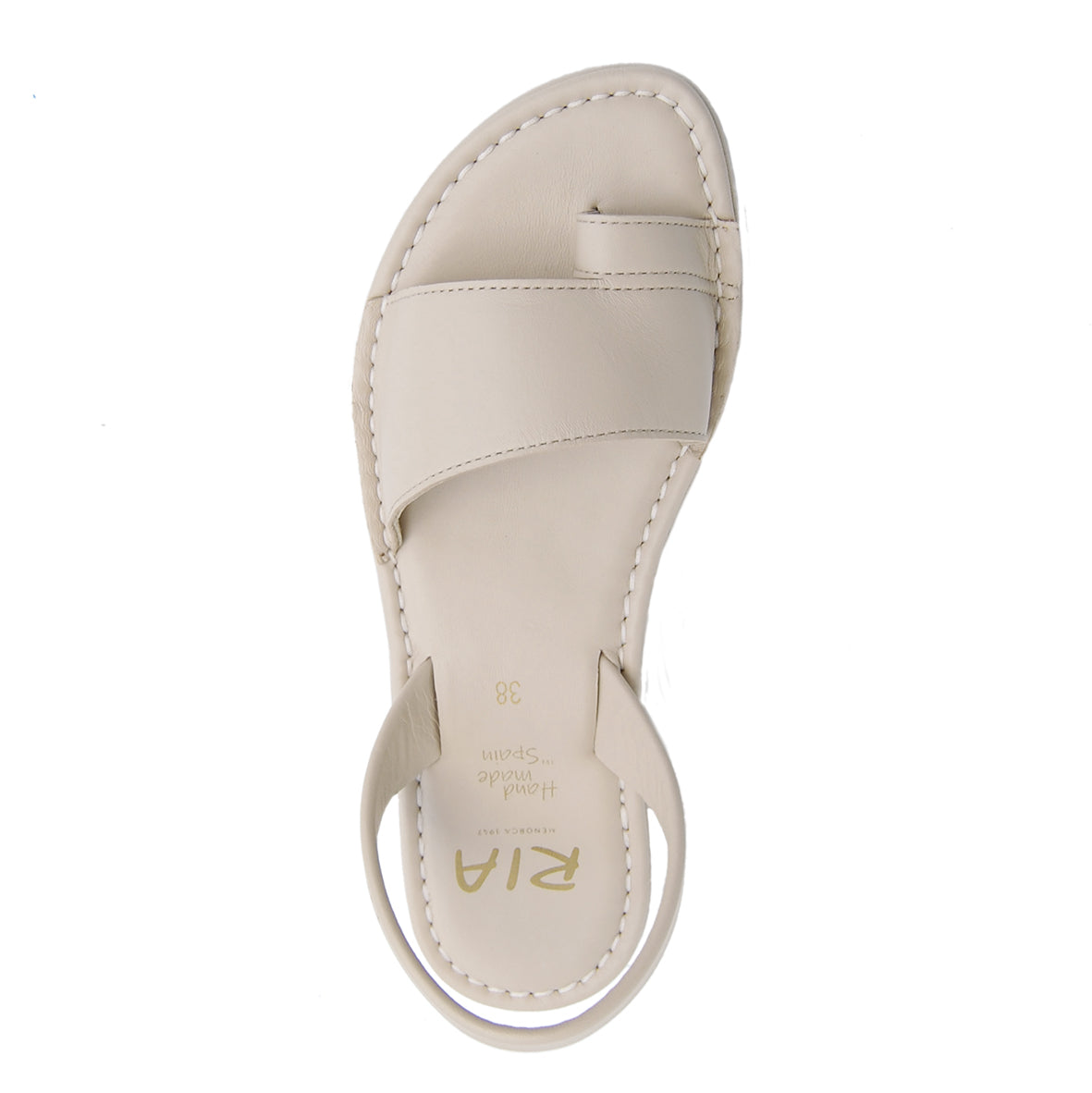 Roma Cushioned Avarcas Sandals in Cream