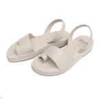 Roma Cushioned Avarcas Sandals in Cream