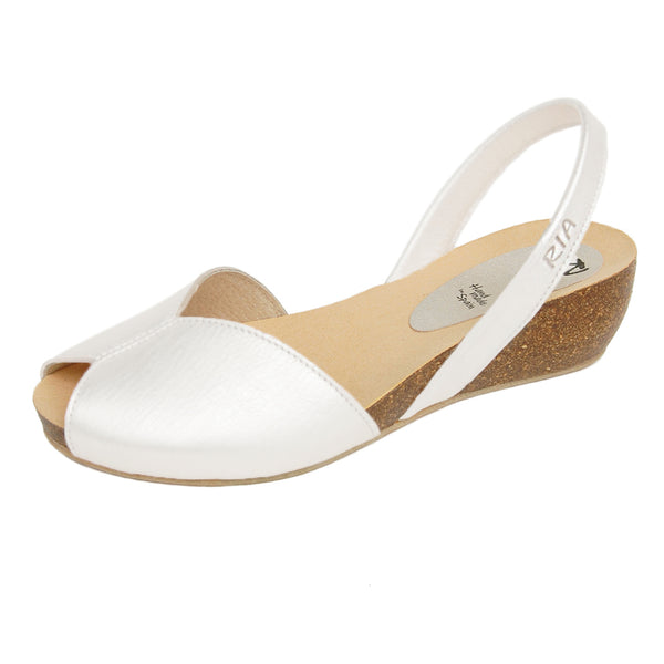 Rosalia Avarcas Cork Wedge in White