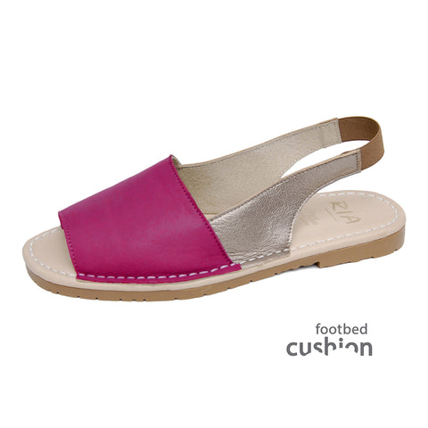 sandals with comfort sole in pink