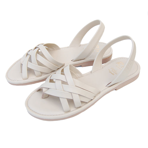 Arena Cushioned Avarcas Sandals in Beige