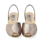 Bicco Avarcas Cork Wedge in Onix & Mauve