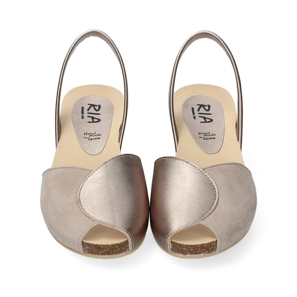 Bicco Avarcas Cork Wedge in Onix & Mauve