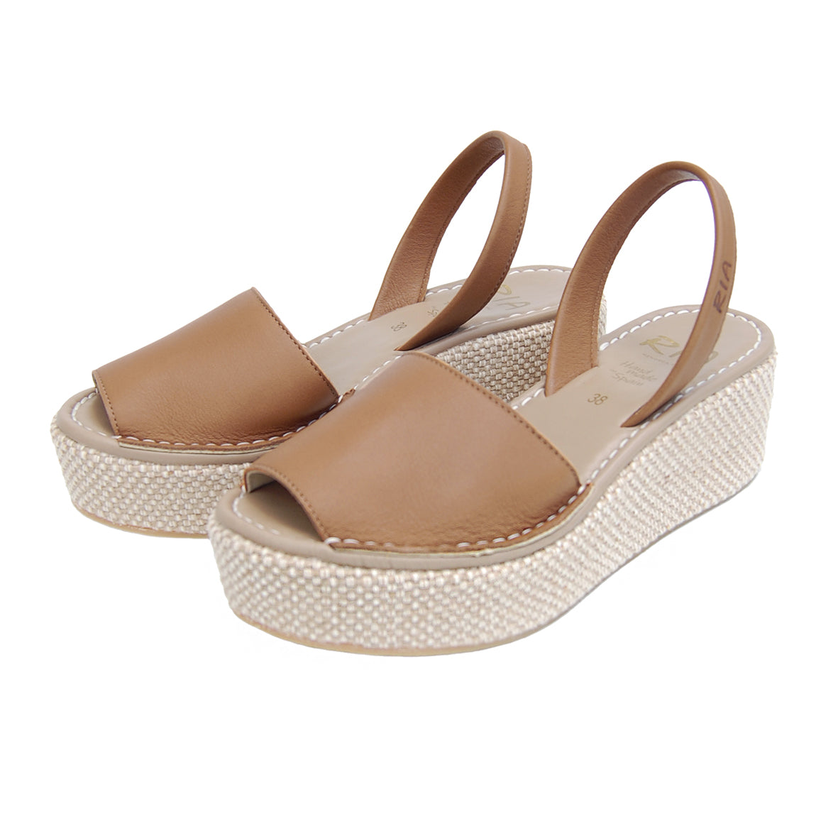 Carmen Cushioned Wedge in Nut