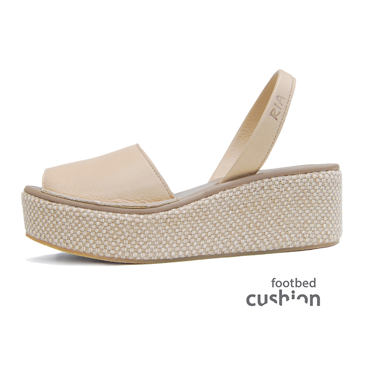 Carmen Cushioned Wedge in Sand