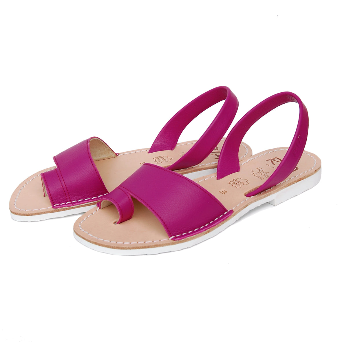 Costa Avarcas Menorcan Sandals in Magenta