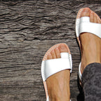 Avarcas Menorcan Sandals Costa in White