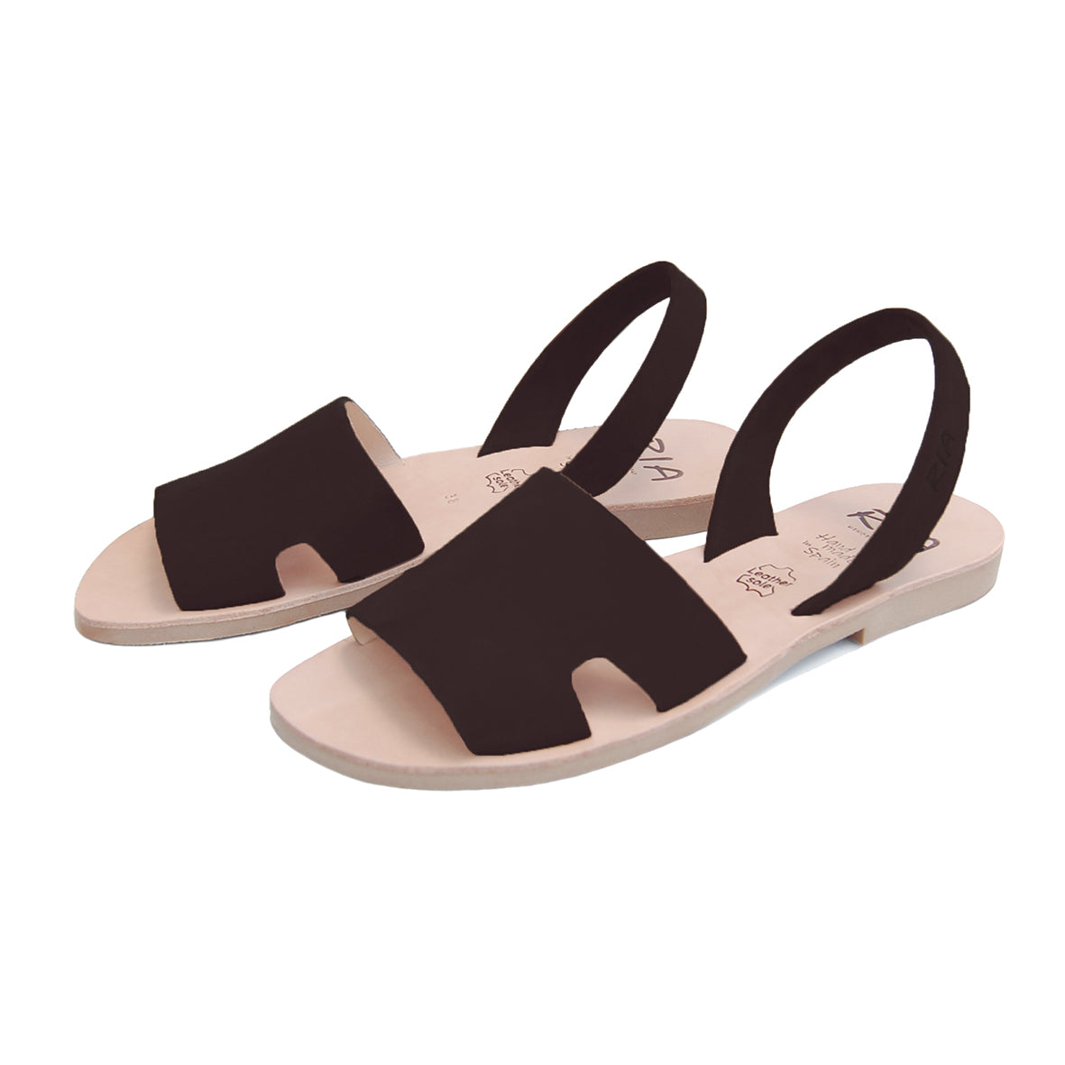 Elsa Avarcas Sandals in Black