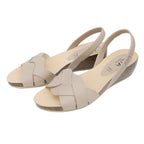 Marbella Avarcas Cork Wedge in Sand