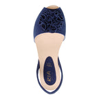 Adoria Cork Wedge in Navy