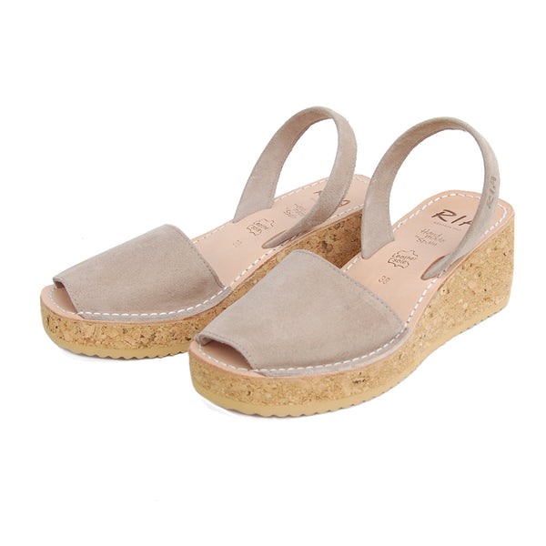 Chorco Cork Wedge in Fawn