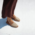 Roba Avarcas Menorcan Sandals in Linen Canvas