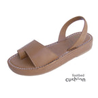 Roma Cushioned Avarcas Sandals in Tan