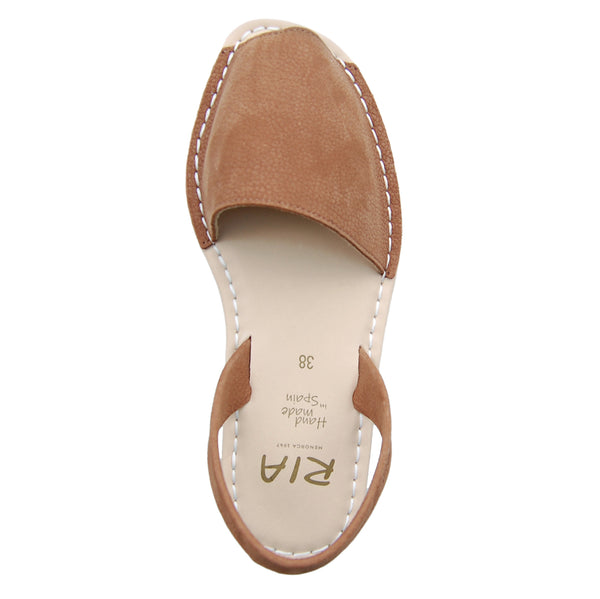 Tierra Cushioned Avarcas Sandals in Hazelnut