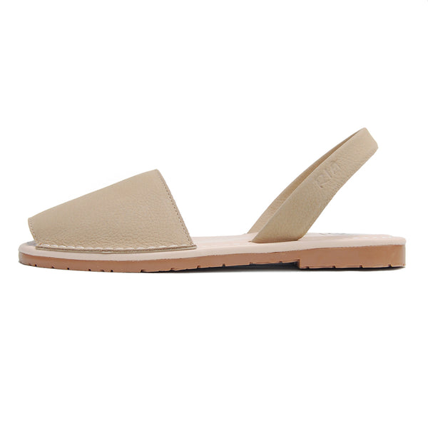 Tierra Cushioned Avarcas Sandals in Beige