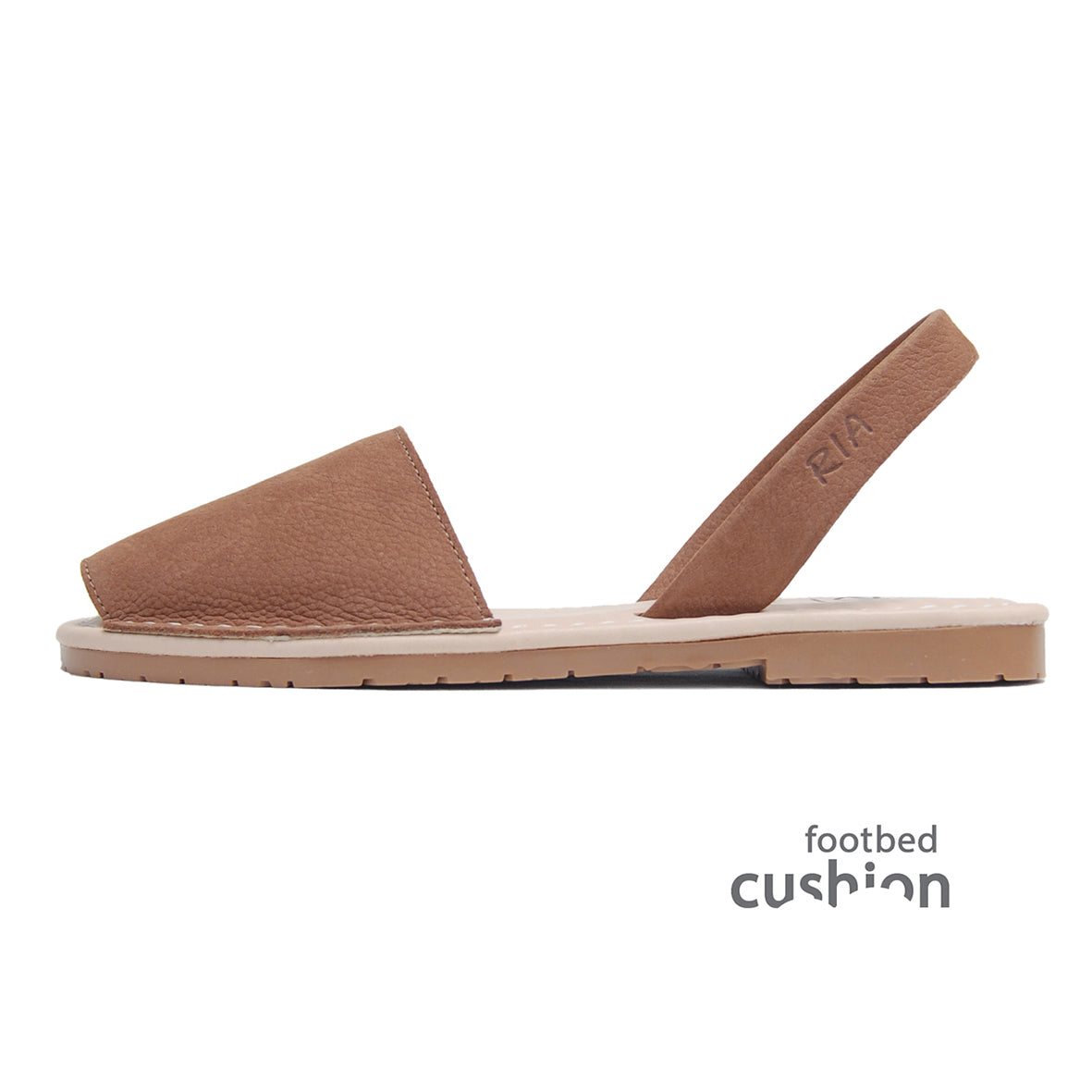 Tierra Cushioned Avarcas Sandals in Hazelnut