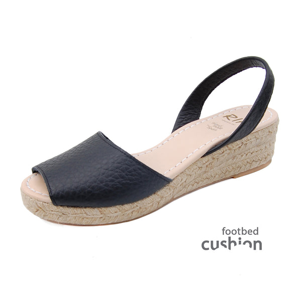 Vicki Low Jute Wedge Espadrilles in Black