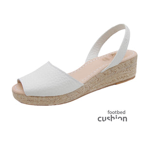 Vicki Low Jute Wedge Espadrilles in White