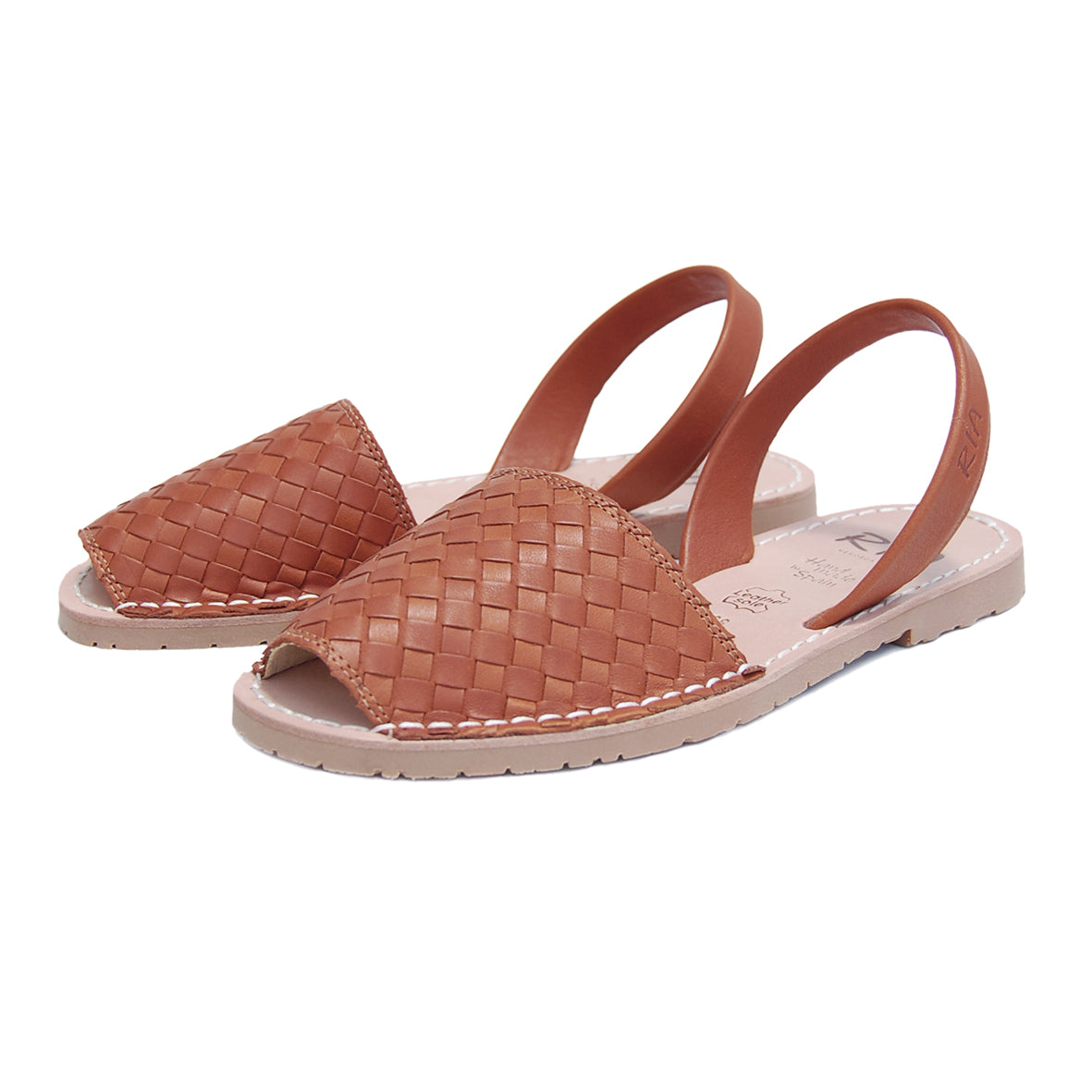 Viva Avarcas Braided Sandals in Tan