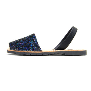 Avarcas Glitter Opal Ria Menorcan Sandals Joan Glitter Shoe Sideview.jpg
