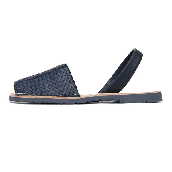Avarcas Ria Menorcan Sandals Fornells Black 110 Sideview .jpg