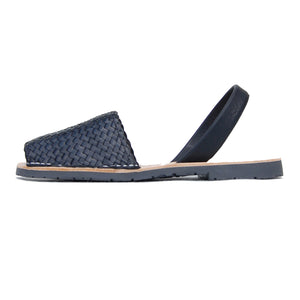 Avarcas Ria Menorcan Sandals Fornells Black Sideview .jpg