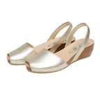 Turo Avarcas Cork Wedge in Gold