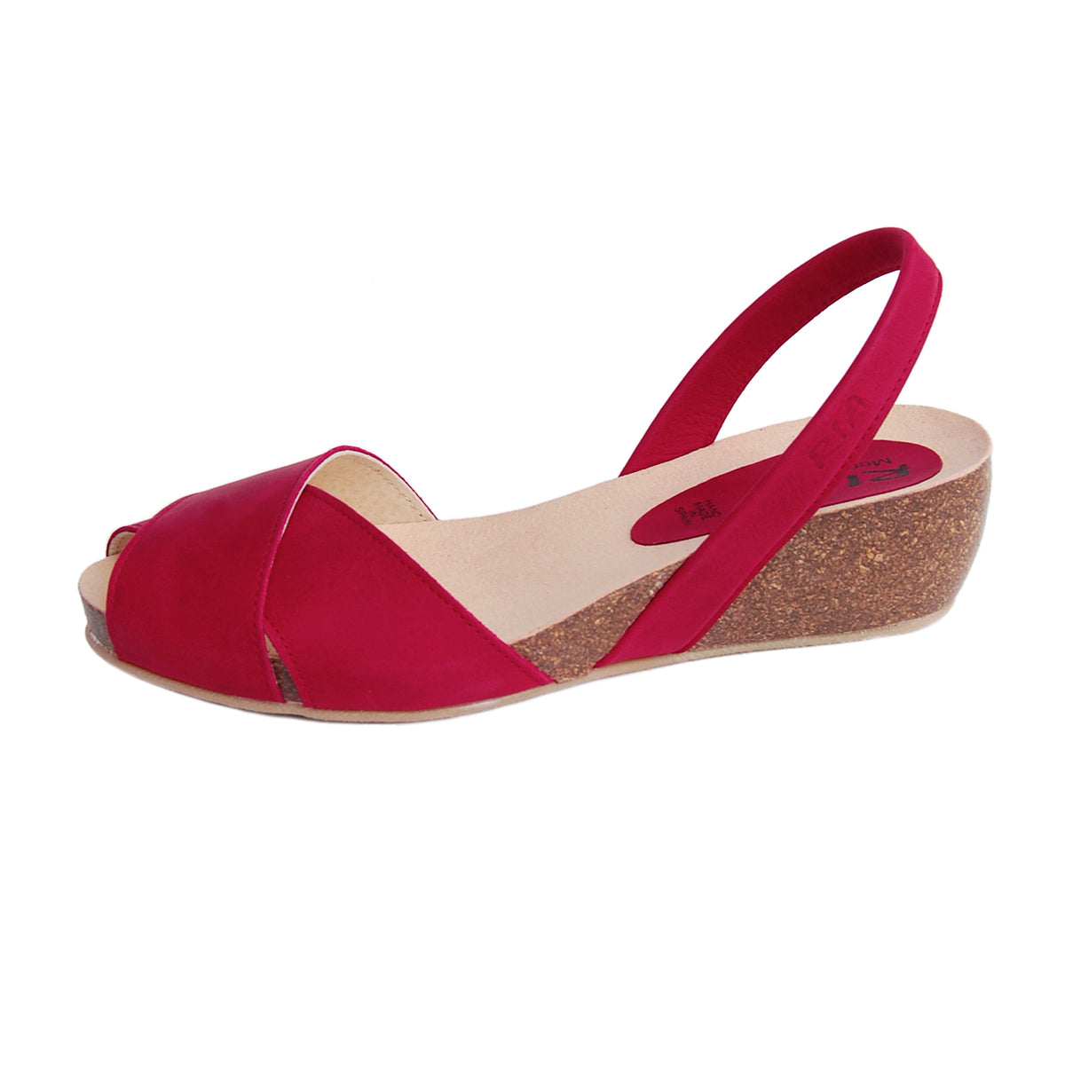 Cruz Cork Wedge in Red